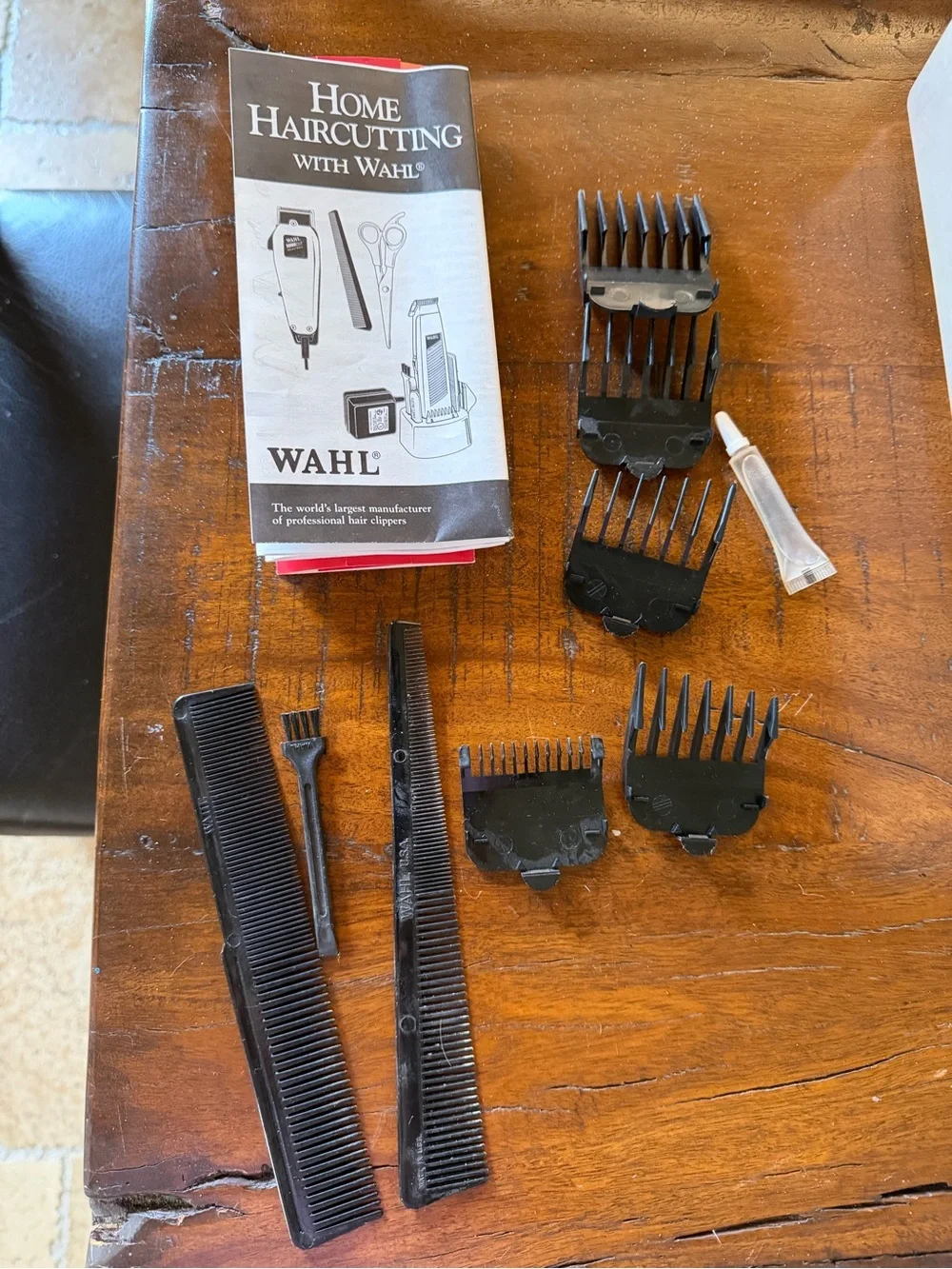 Wahl HomePro Cream Corded Hair Clipper with Black Guide Combs